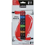 تصویر رنگ روغن پ ب او ۱۲ رنگ بسته ۱۲ عددی 