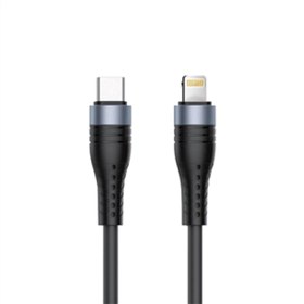 تصویر کابل شارژ تایپ سی به لایتنینگ کی اف سنیور مدل KF Senior S16 Type-C to Lightning Cable 