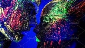 تصویر عکس با کیفیت رنگ براق هنری بدن 
