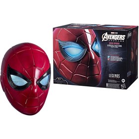 تصویر ماسک ویژه اسپایدرمن آهنین مدل Spider-Man Marvel Legends Series Iron Spider Electronic Helmet 