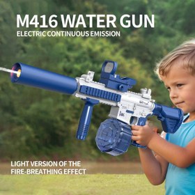 تصویر تفنگ آبپاش رگباری شارژی صدا خفه کن دوربین دار دو مخزن آب ELECTRIC WATER GUN ITEM NO _ 518/7