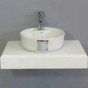 تصویر روشویی گاتریا مدل ژوپیتر بیضی با شیر سرخود 