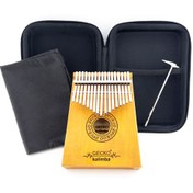 تصویر کالیمبا حرفه‌ای جکو با چوب چنار و تیغه‌های آلومینیومی و کیف برزنتی 