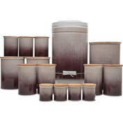 تصویر سرویس آشپزخانه ۱۵ پارچه پلاتا مدل P4003 ظروف فلزی ضدزنگ 