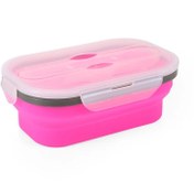 تصویر ظرف غذا سیلیکونی تاشو 