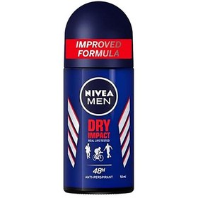تصویر مام رول مردانه نیوا درای ایمپکت 48 ساعته 50 میل ا Nivea Deo Roll Dry Impact 48h For Men 50ml Nivea Deo Roll Dry Impact 48h For Men 50ml
