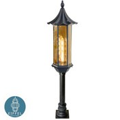 تصویر چراغ باغی سر لوله لاکچری مدل E26B-L 