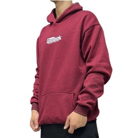 تصویر هودی ساده مردانه جنس پنبه اسپان تراکم بالا Men's hoodie