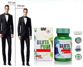 تصویر قرص افزایش قد گلوتاپیور اصل و اورجینال The original and original Glutapire height increase pill