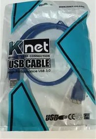 تصویر کابل رابط هارد اکسترنال به USB 30 نو برند Knet 