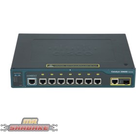 تصویر سوئیچ سیسکو مدل WS-C2960G-8TC-L استوک Cisco WS-C2960G-8TC-L 8Port Switch Stock