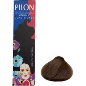 تصویر رنگ موی بلوند متوسط پیلون سری طبیعی N6 شماره 7.0 pilon hair color