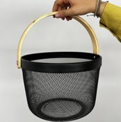 تصویر سبد گرد ایکیا فلزی IKEA round basket