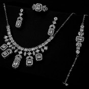 تصویر سرویس نقره 21.05گرم امرلد |ایتالیایی| روکش طلا سفید 