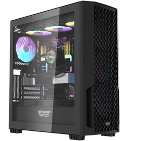 تصویر کیس کامپیوتر دارک فلش DF2100 ARGB Mid Tower مشکی DarkFlash DF2100 ARGB Mid Tower Black Computer Case