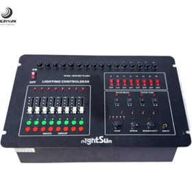 تصویر میکسر نور حرفه ای 16 خط 16 کانال دیمردار مدل (Nightsun) 