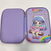 تصویر جامدادی تبلتی بزرگ دخترانه بنفش 