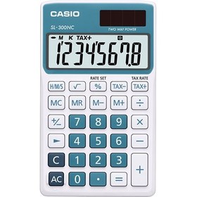 تصویر ماشین حساب کاسیو CASIO SL-300NC-BU Calculator 