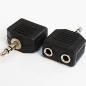 تصویر تبدیل ۱ به ۲ صدا استریو جک ۳.۵ میلی متری 
