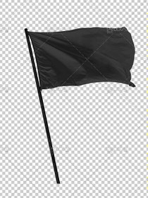 تصویر عکس پرچم سیاه PNG دوربری شده با کیفیت بالا مناسب برای تسلیت 