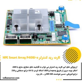 تصویر کارت رید کنترلر HPE Smart Array P408i-a 