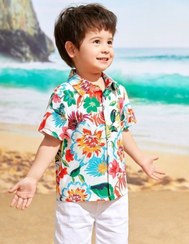 تصویر پیراهن پسرانه ساحلی یا هاوایی 