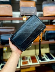 تصویر کیف دستی چرم طبیعی گاو - رنگ مشکی Bag leather