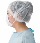 تصویر کلاه یکبار مصرف آکاردئونی سفید اسپانچ باند ۲۰۰۰ عددی 