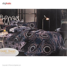 تصویر سرويس ملحفه گلد سوان طرح 8 دو نفره 6 تکه ا Gold Swan Type 8 Bedsheet Set 2 Persons 6 Pcs Gold Swan Type 8 Bedsheet Set 2 Persons 6 Pcs