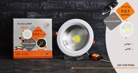 تصویر پنل توکار ۳۰ وات cob مهتابی 