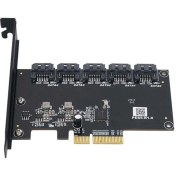 تصویر کارت توسعه PCI-E به 5Port SATA3.0 اوریکو مدل PES5 