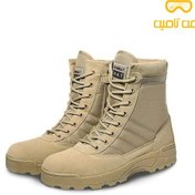 تصویر پوتین کوهنوردی سوات رنگ کرم 