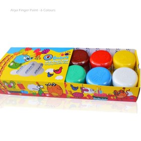 تصویر رنگ انگشتی 6 رنگ آریا 
