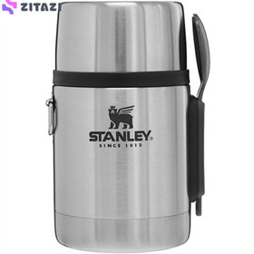 تصویر ظرف غدا 0.53 لیتر استنلی سری ادونچر مدل The Stainless Steel STANLE ADVENTURE STAINLESS STEEL ALL-IN-ONE FOOD JAR | 18 OZ