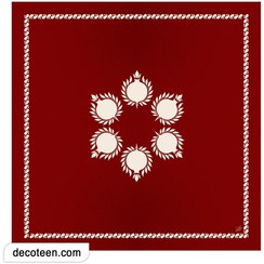 تصویر رومیزی مخمل دکوتین ، مدل آذر نار 