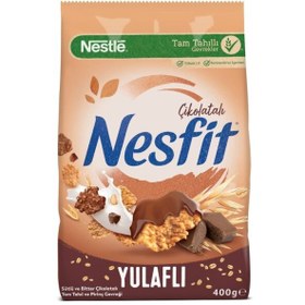 تصویر مکمل صبحانه Nestle Nesfit (نستله نسفیت) شکلات تلخ 400 گرم 