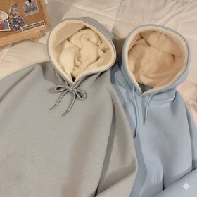 تصویر هودی ساده تو خز 