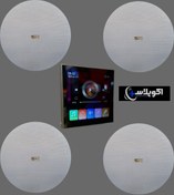 تصویر پکیج سیستم صوتی پنتک مدل 400 ظرفیت 100 وات و موزیک پلیر 400 وات 