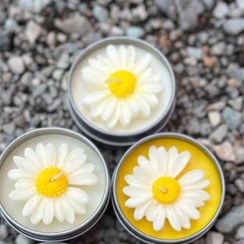 تصویر شمع قوطی فلزی فانتزی - ۱۰ نوع رنگ 