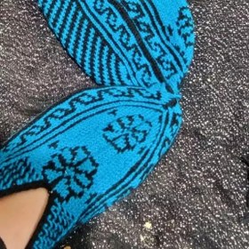 تصویر گیوه ی دستبافت 