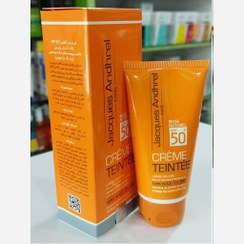 تصویر کرم ضد آفتاب ژاک آندرل پاریس مناسب پوست خشک و معمولی بژ طبیعی SPF50 