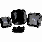 تصویر سرویس غذاخوری لومینارک ۱۹ پارچه ارکوپال طرح آنتیک مشکی 