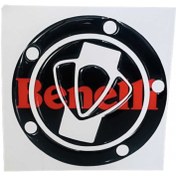 تصویر آرم و برچسب در باک موتور سیکلت وارون مدل L-25-BLK-RD مناسب بنلی 
