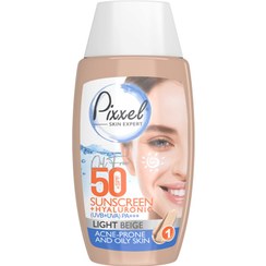 تصویر کرم ضدآفتاب پیکسل SPF 50 رنگ بژ روشن حجم ۵۰ میلی‌لیتر 