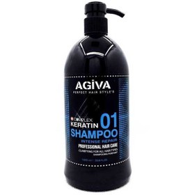 تصویر شامپو مو آگیوا مدل Keratin 01 Agiva shampoo حجم ۱۰۰۰ میلی لیتر 