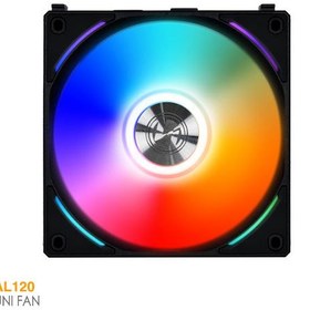 تصویر فن کیس لیان لی مدل UNI FAN AL120 ARGB Black بسته 3 عددی LIAN LI UNI FAN AL120 ARGB Black 3 in 1 Case Fan