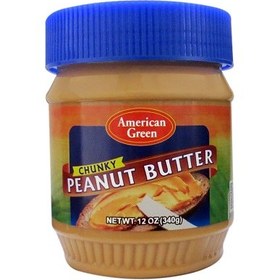 تصویر امریکن گرین - کره بادام زمینی درب آبی(کارتن 12 عدد) amercan green peanut butter