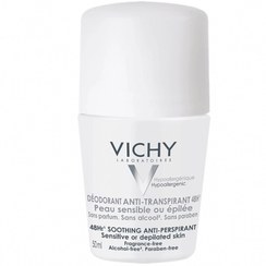 تصویر دئودورانت و ضدتعریق رولی ۴۸ ساعته ویشی مخصوص پوست حساس Vichy 48 Hours Anti Perspirant Deodorant for Sensitive Skin 