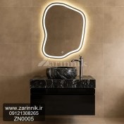 تصویر روشویی سنگی مشکی مدل ۴۵۷۰ با کابینت 