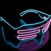 تصویر عینک LED زبرا دو ریسه ای 